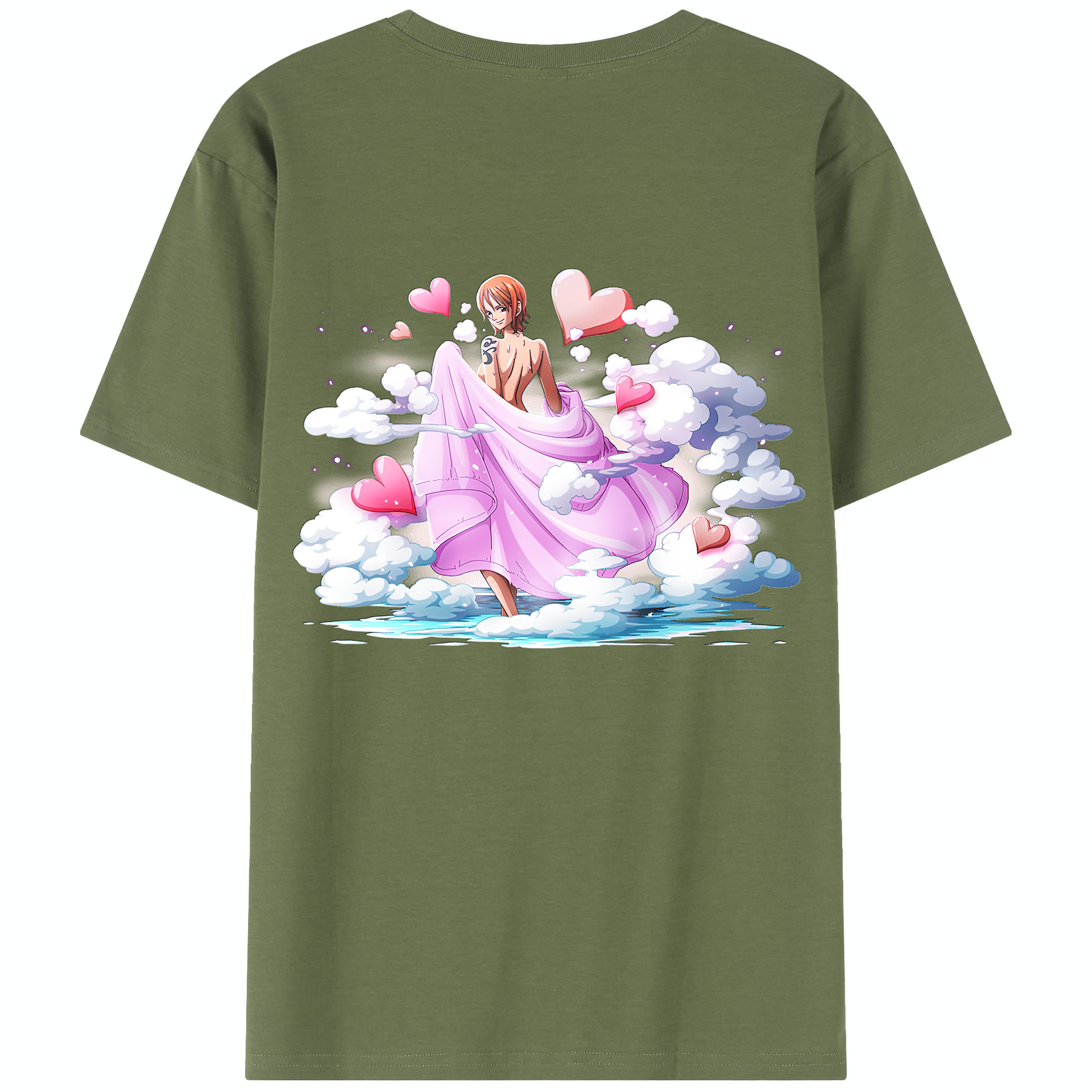 ワンピース ナミ ONE PIECE Nami 綿100％半袖Tシャツ（背面プリント）
